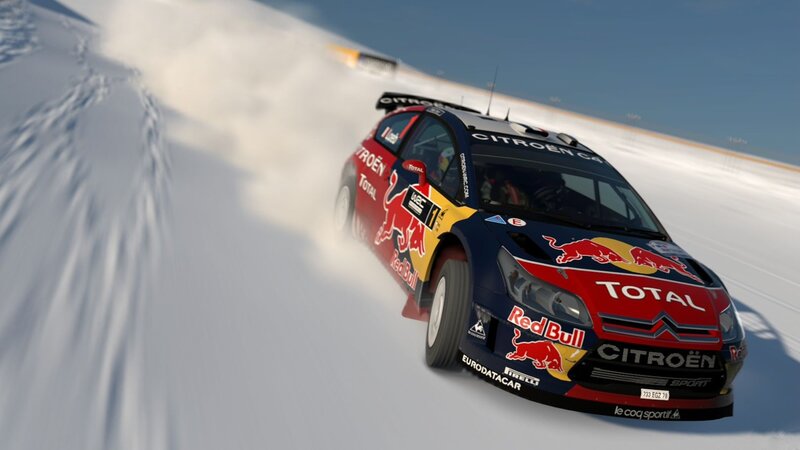 Citroën rally car on snow