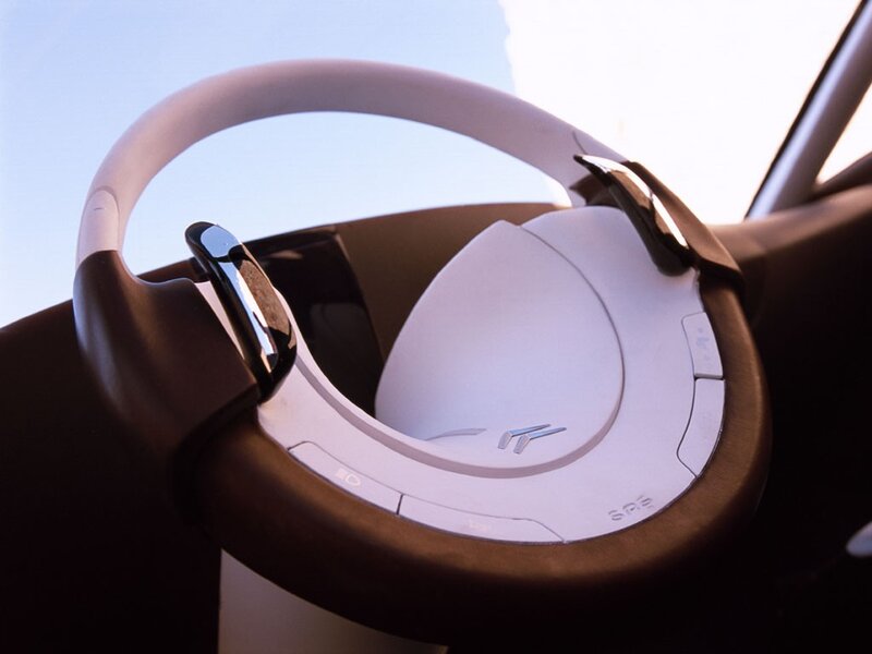 Citroën steering wheel close-up