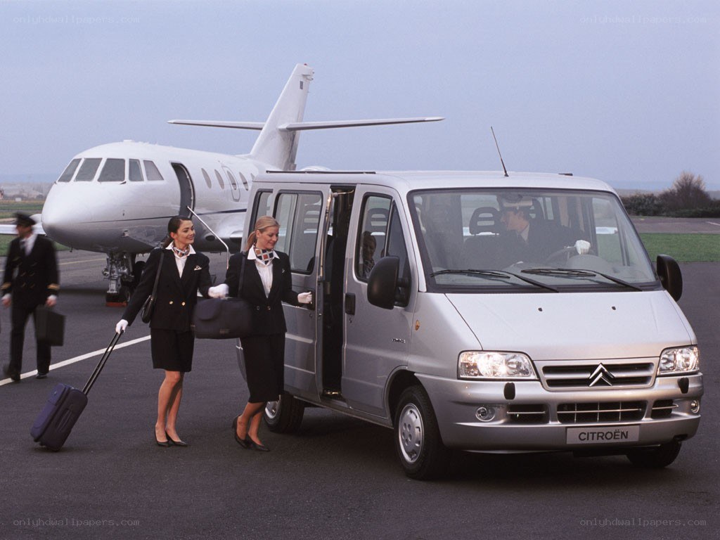 Citroën van at airport