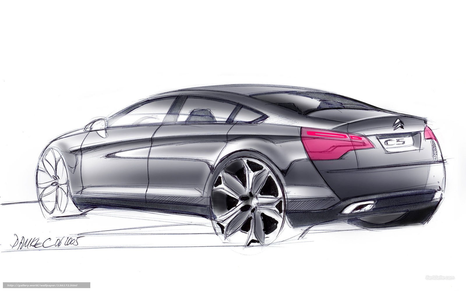 Citroen C5 concept sketch