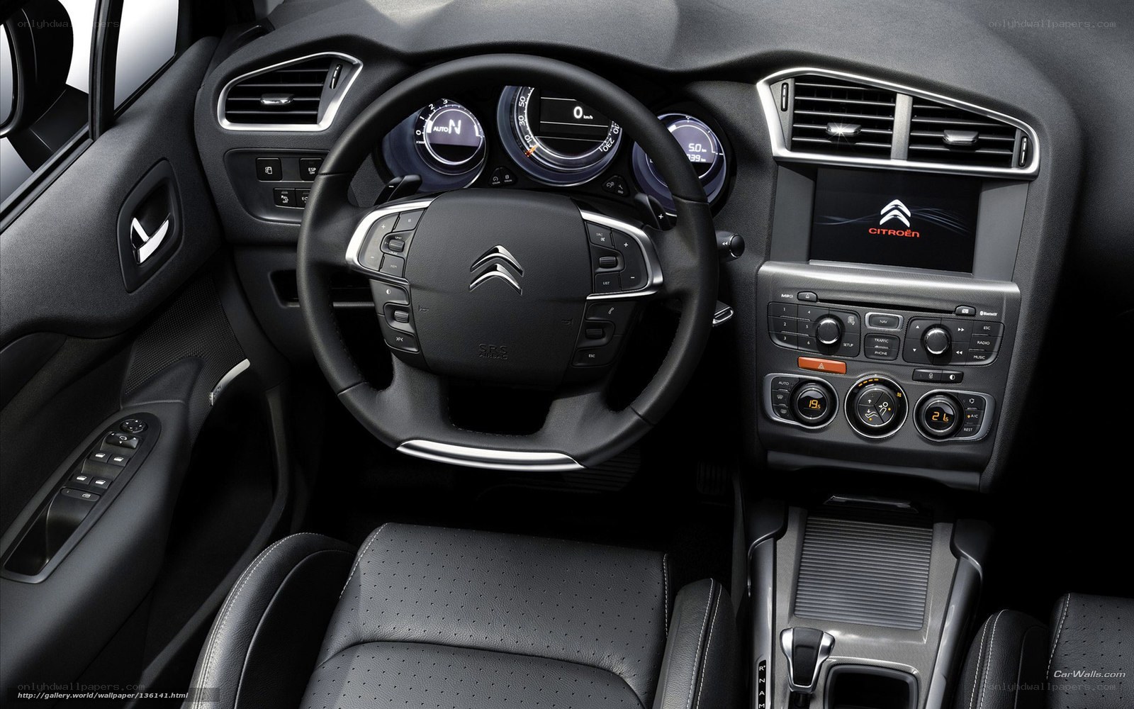 Citroen car interior dashboard