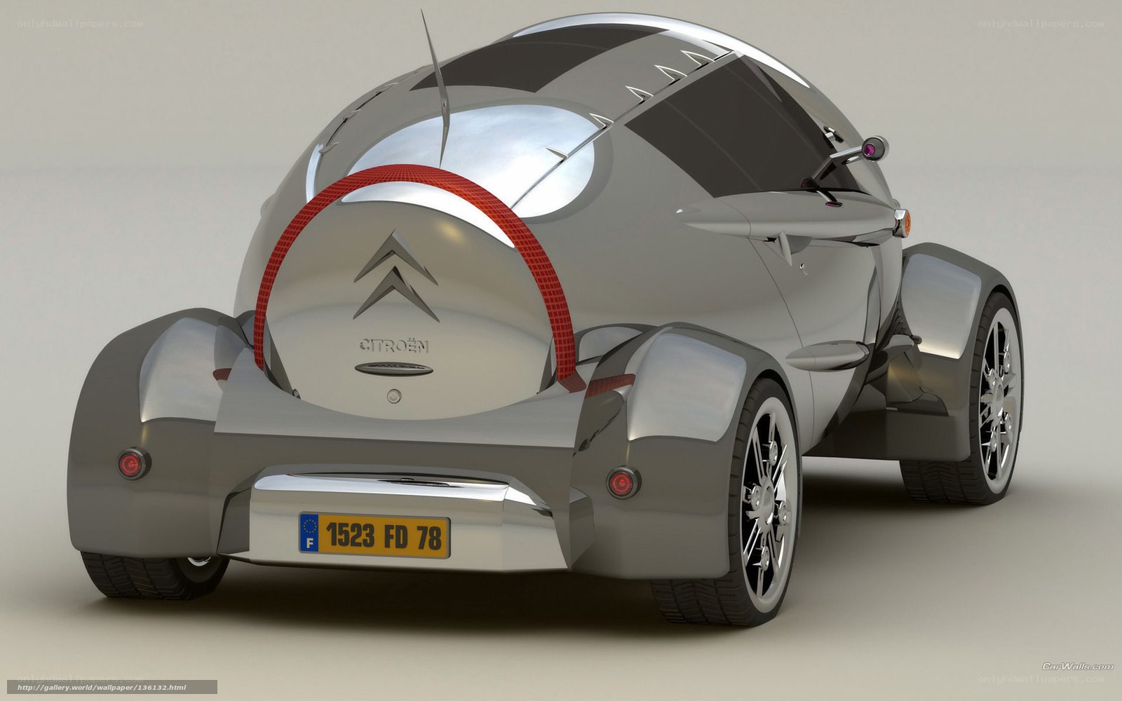 Citroen concept car rear view