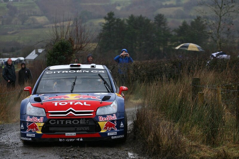 Citroen Rally Car — Blue, Rural