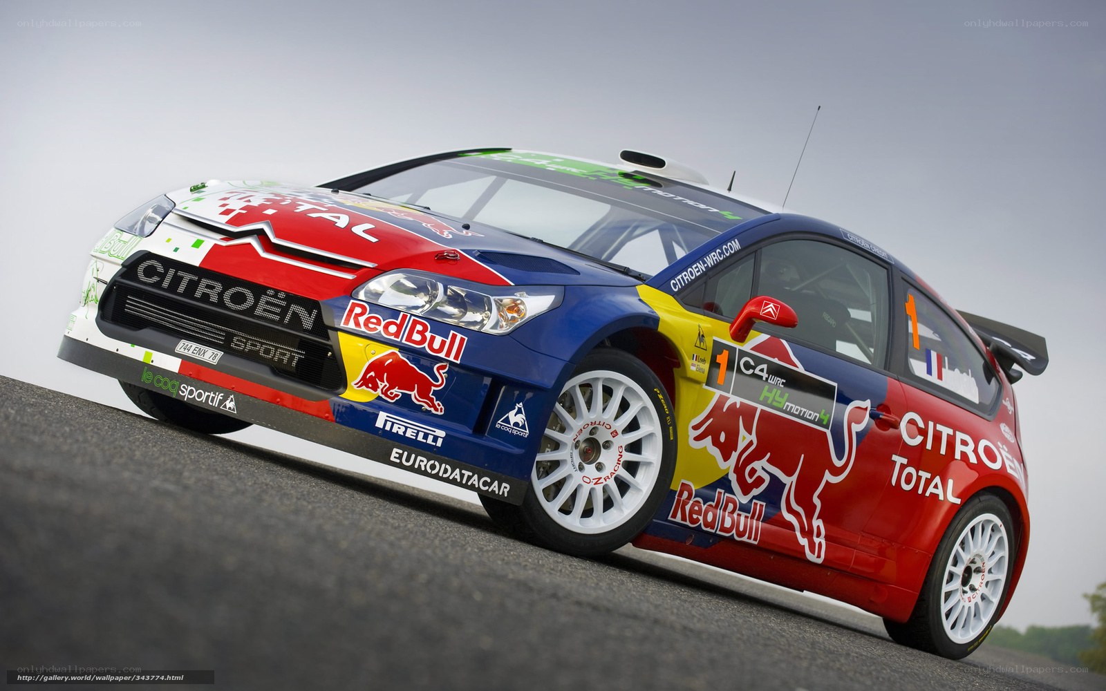 Citroen rally car in action