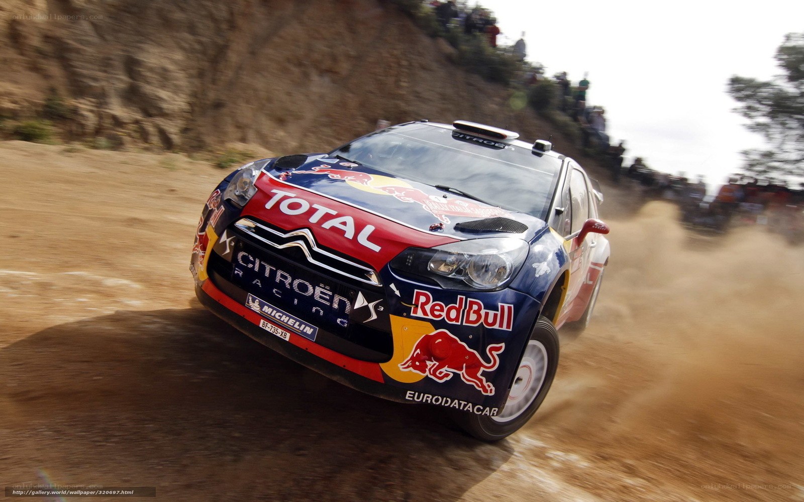 Citroen rally car in action
