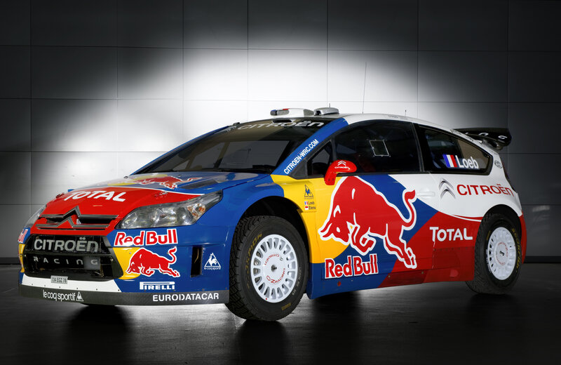 Citroen Rally Car — Red, Dramatic, Photograph