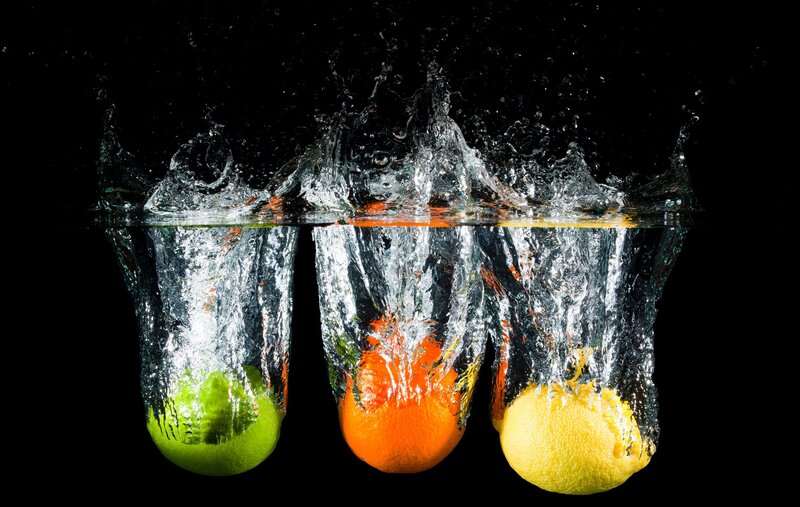 Citrus Fruits in Water