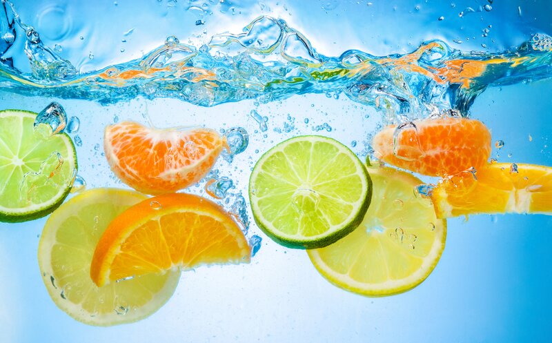 Citrus Slices in Water