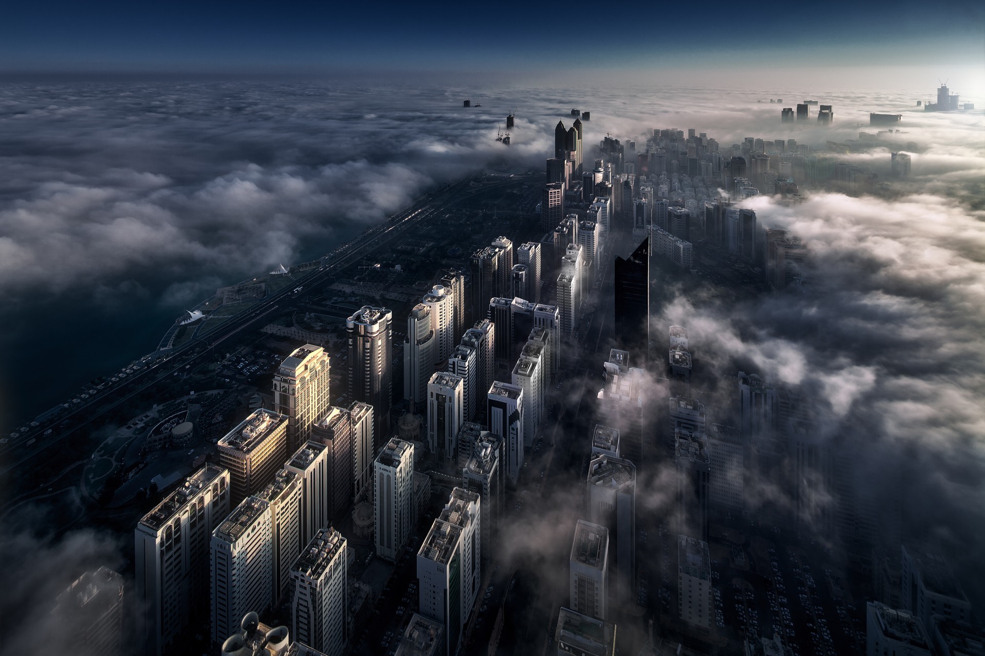 City above the clouds