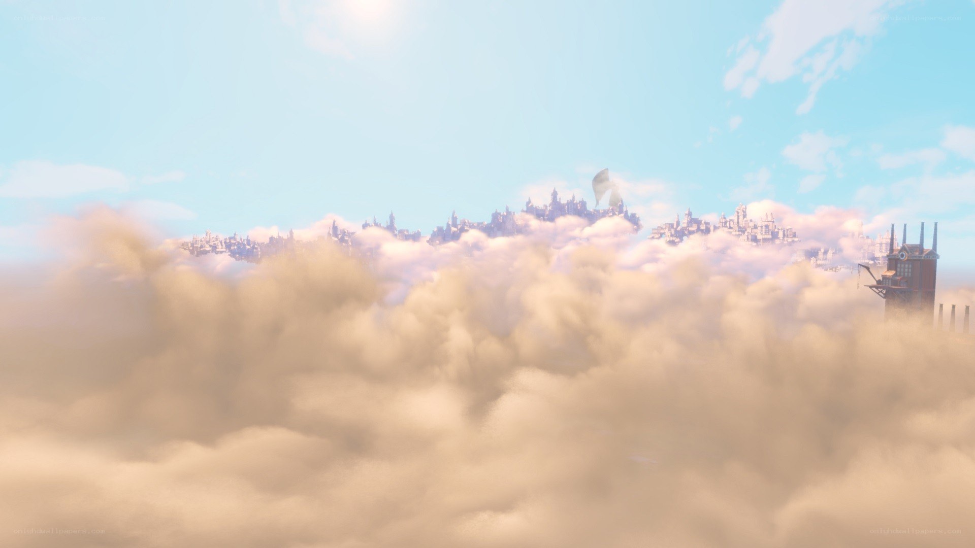 city above the clouds