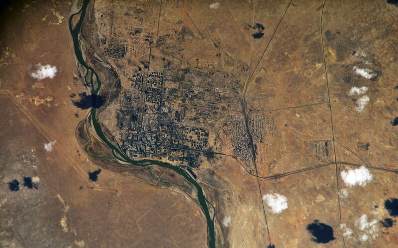 City Along River