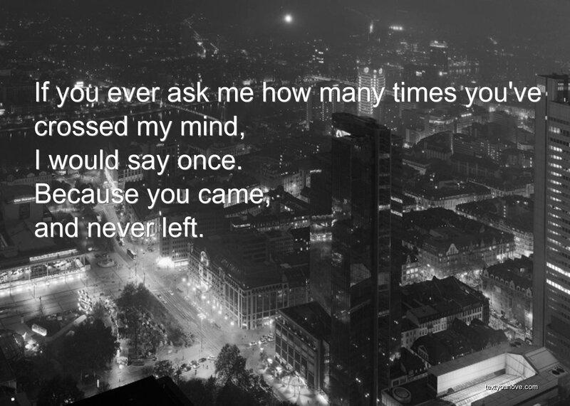 City at night with quote