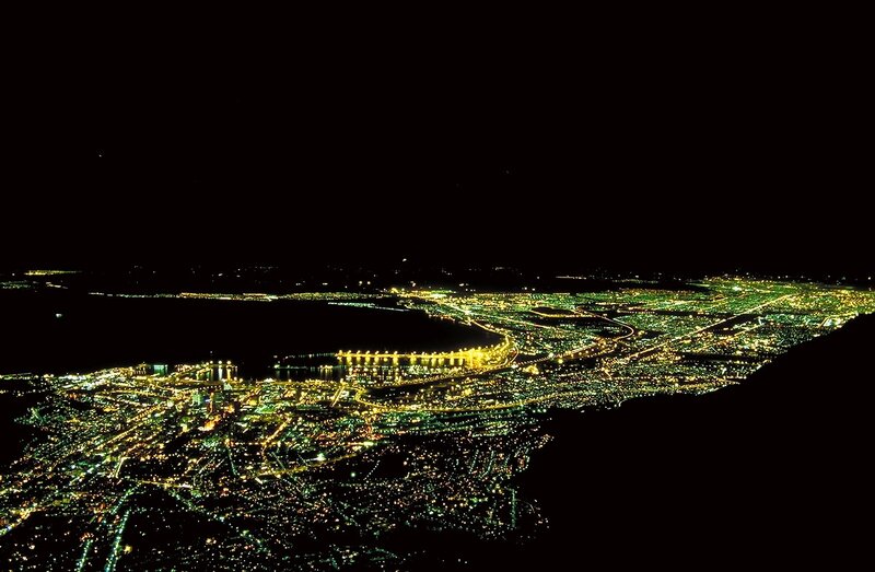City at Night — Yellow