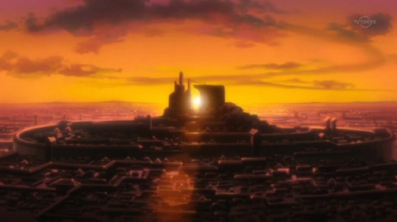 City at Sunset — Orange