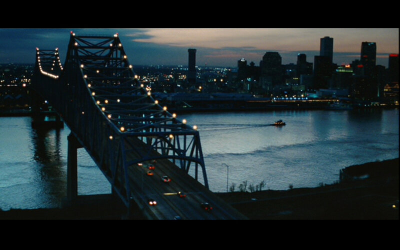 city bridge at dusk