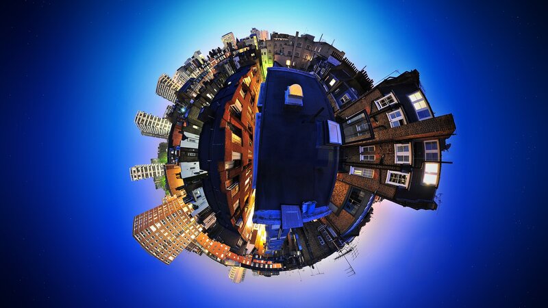 City Buildings in Sphere