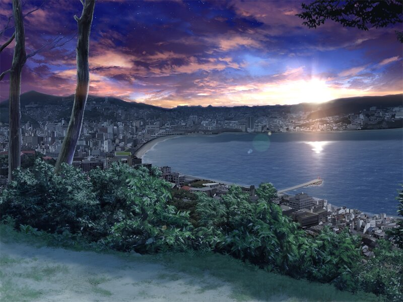 City by the Sea at Dusk