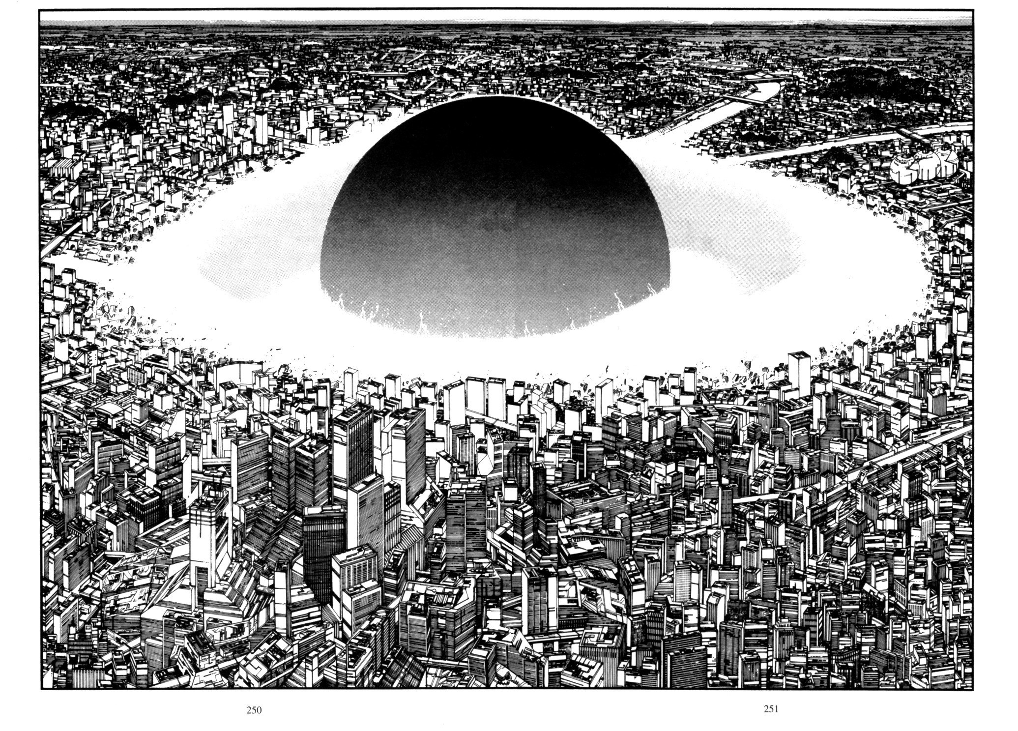 City Devoured by Black Hole