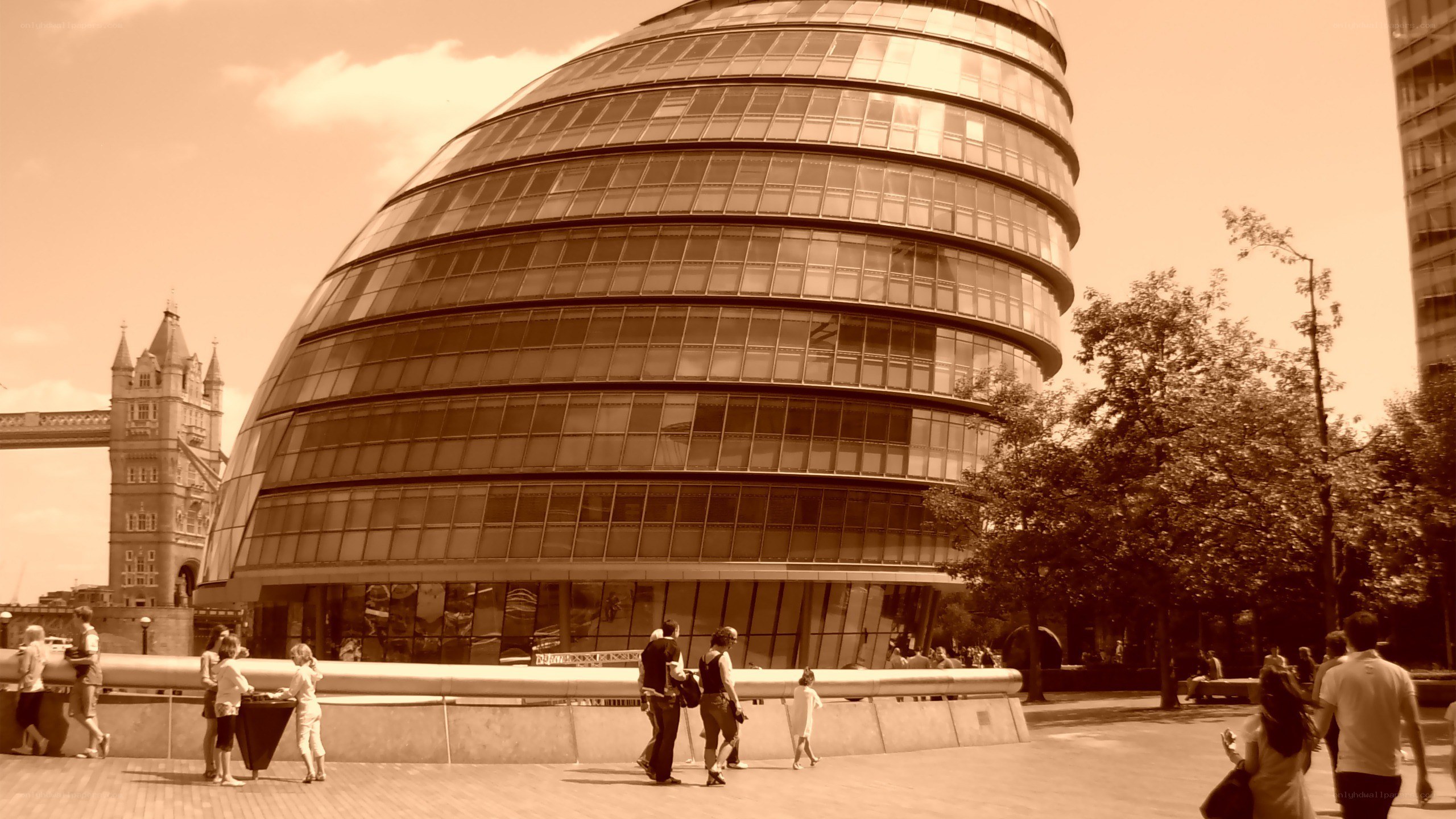 City Hall and Tower Bridge