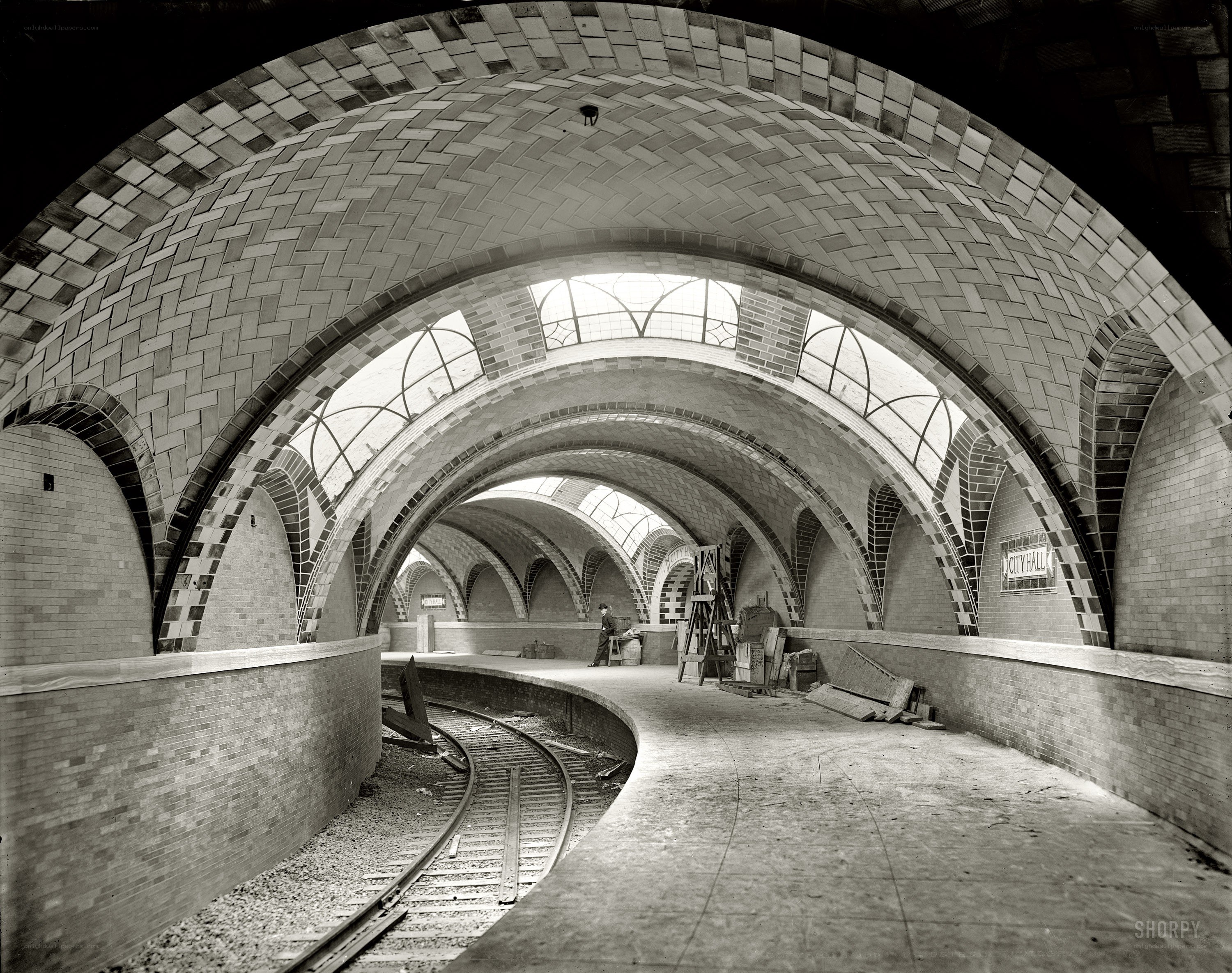 City Hall subway station under construction