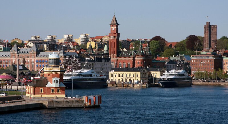 City Harbor with Boats