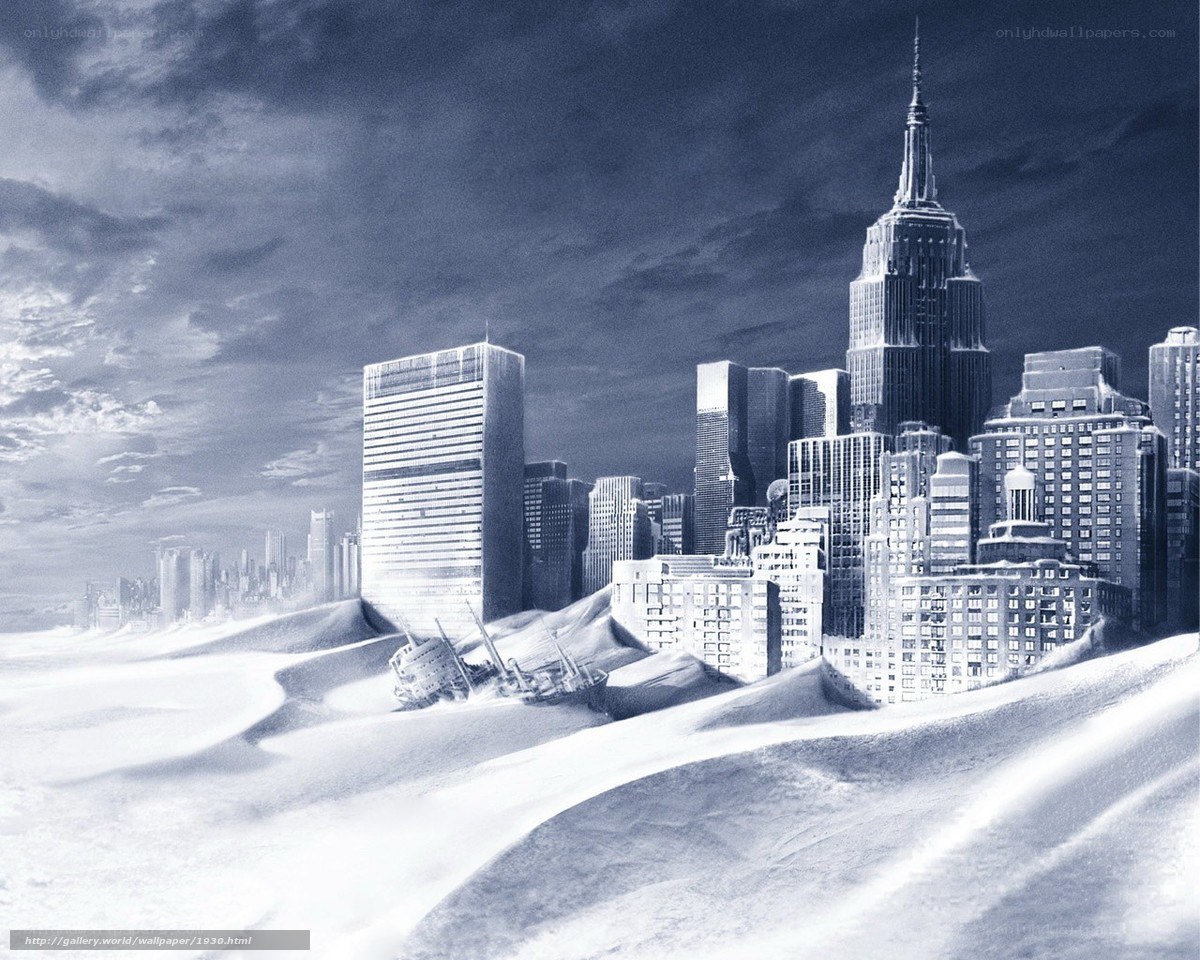 City in a desert landscape