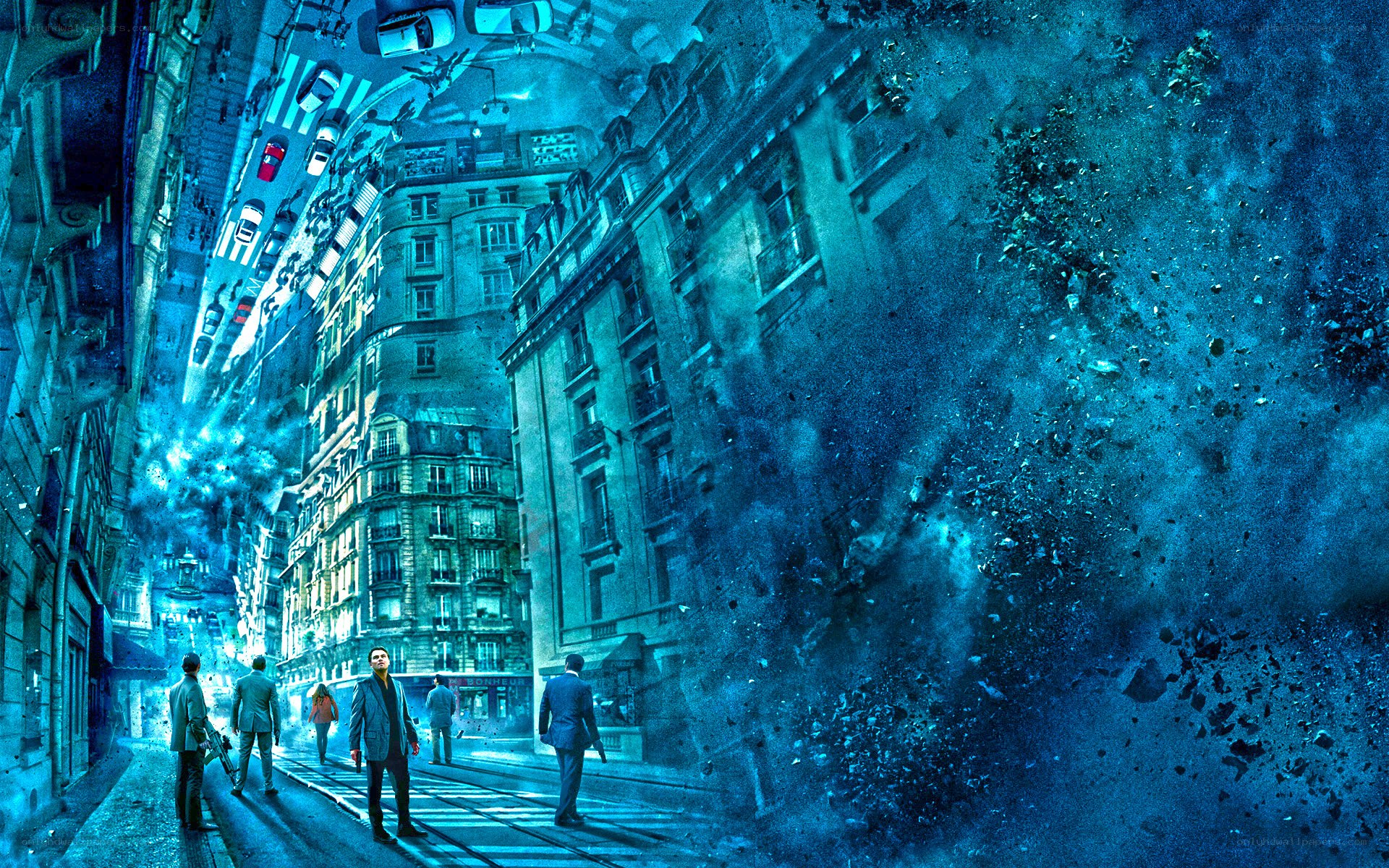 City in a surreal collapse