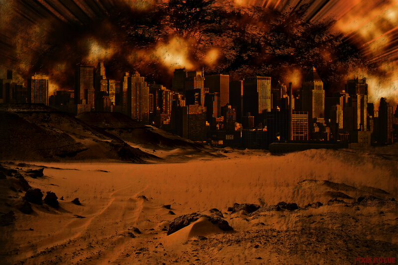 City in Desert Wasteland