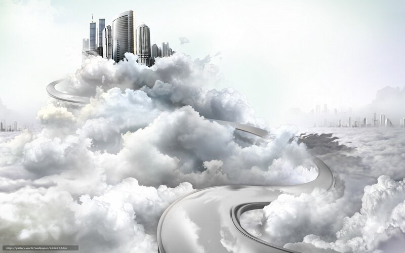 City in the clouds