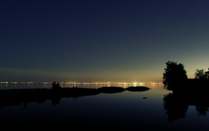 City Lights Across Water