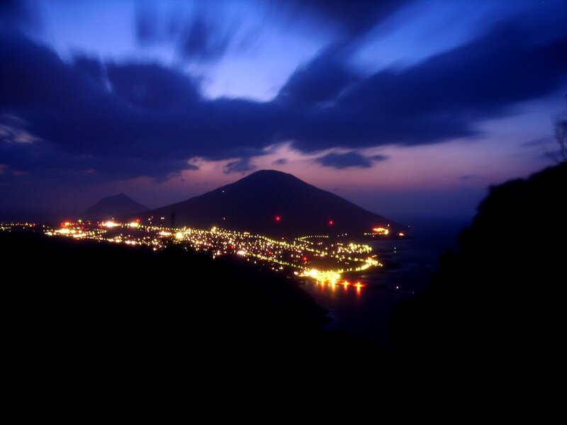 City Lights at Dusk — Blue, Dramatic, Night