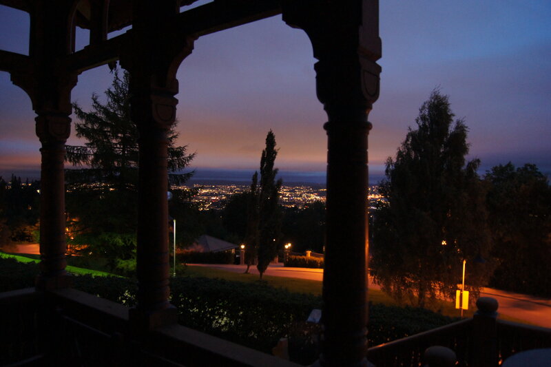 City Lights at Dusk — Blue