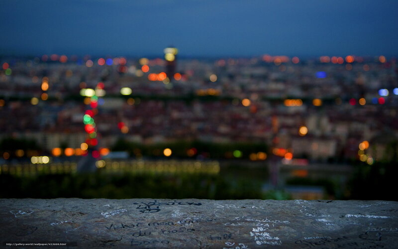 City lights at dusk from a high vantage