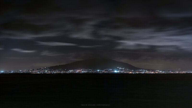 City Lights on Mountain
