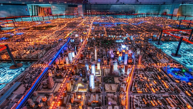 City Model at Night
