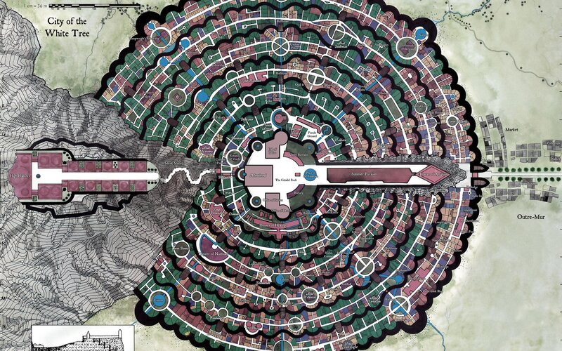 City of the White Tree map