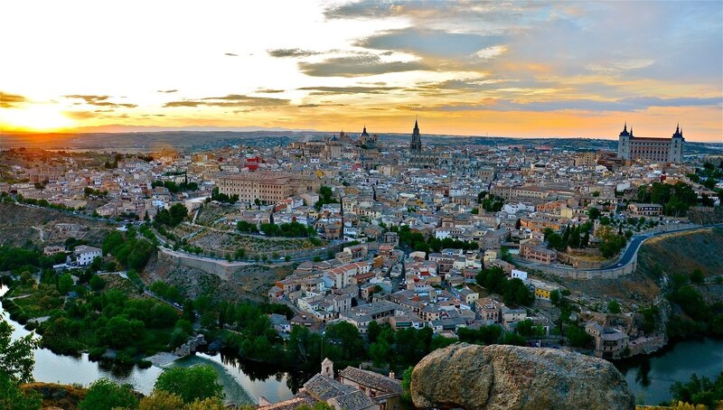 City of Toledo at Sunset