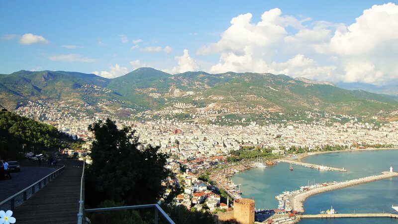 City on a Hillside — Blue