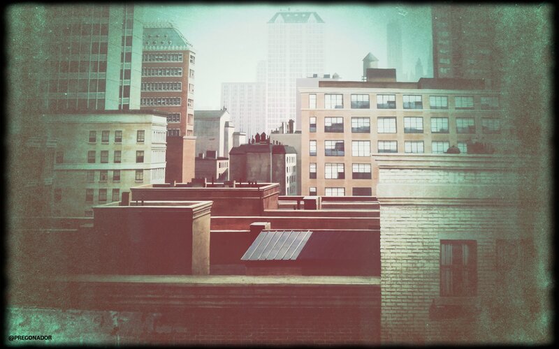 city rooftops view
