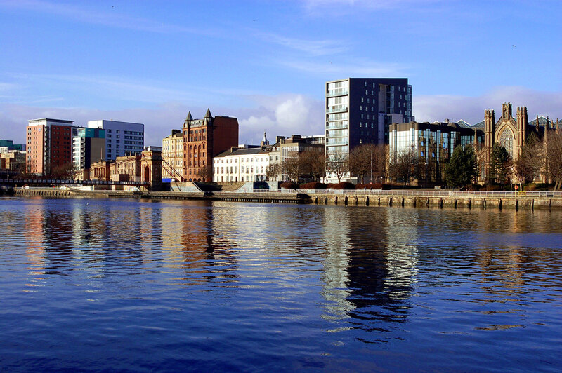 City Skyline Across River