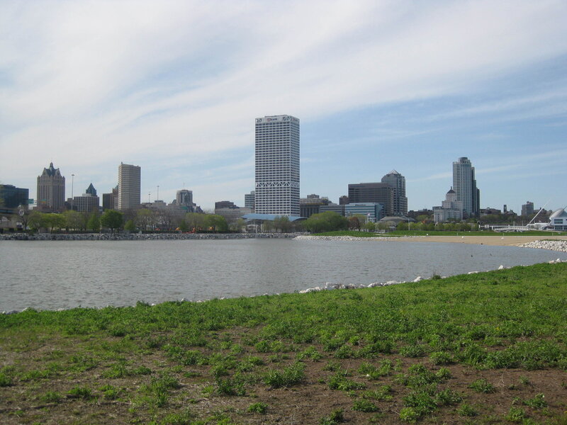 city skyline across the water