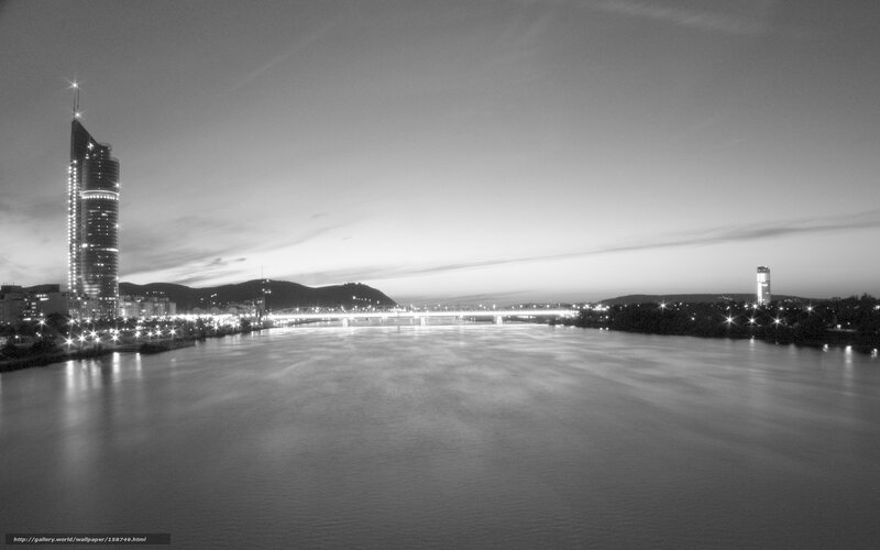City Skyline at Dusk — Black, Serene, Night