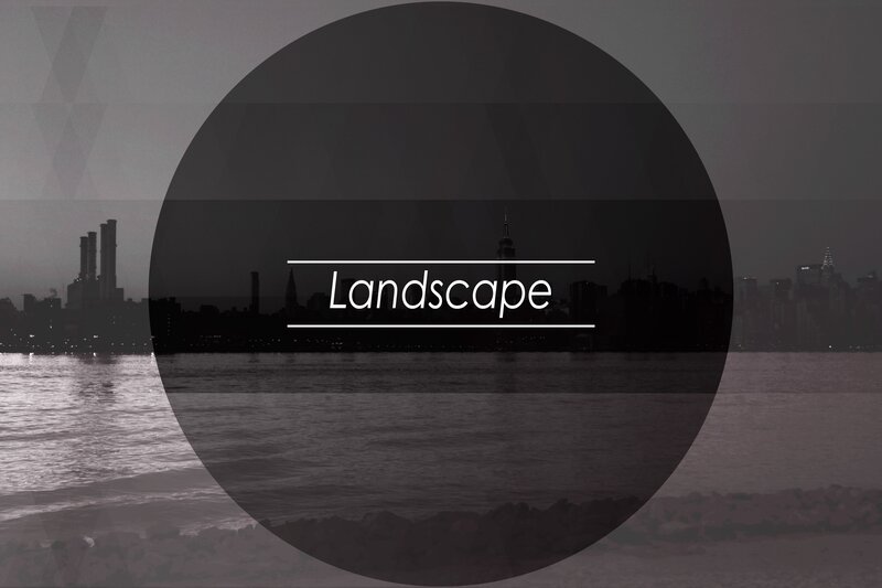 City Skyline at Dusk — Gray, Dramatic, Night, Photograph