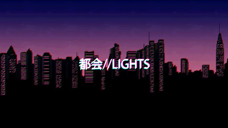 City Skyline at Dusk — Purple, Cyberpunk