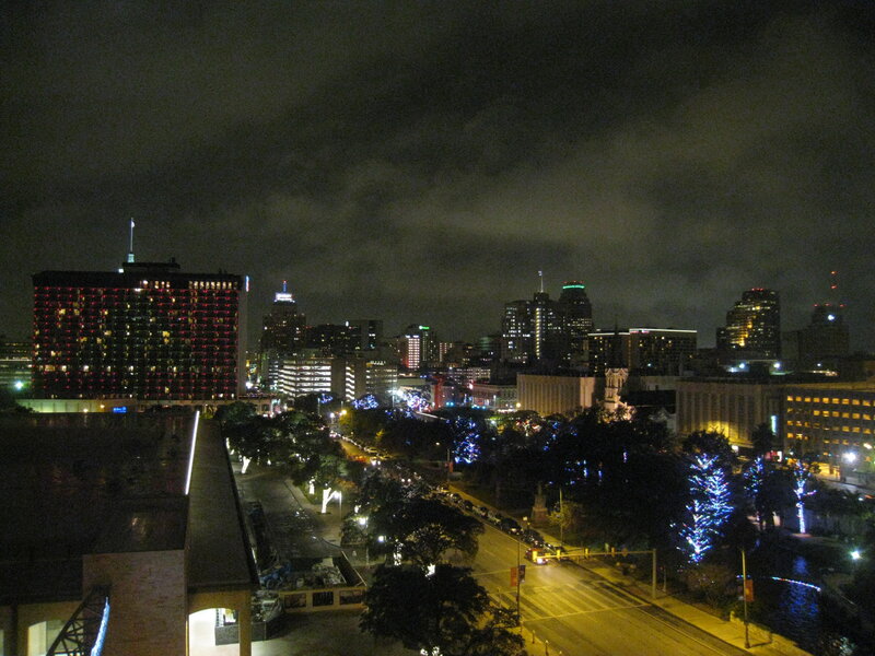 City Skyline at Night — Black, Dark, Photograph, Buildings