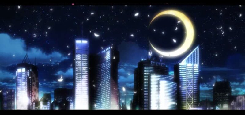 City Skyline at Night — Blue, Serene, Anime