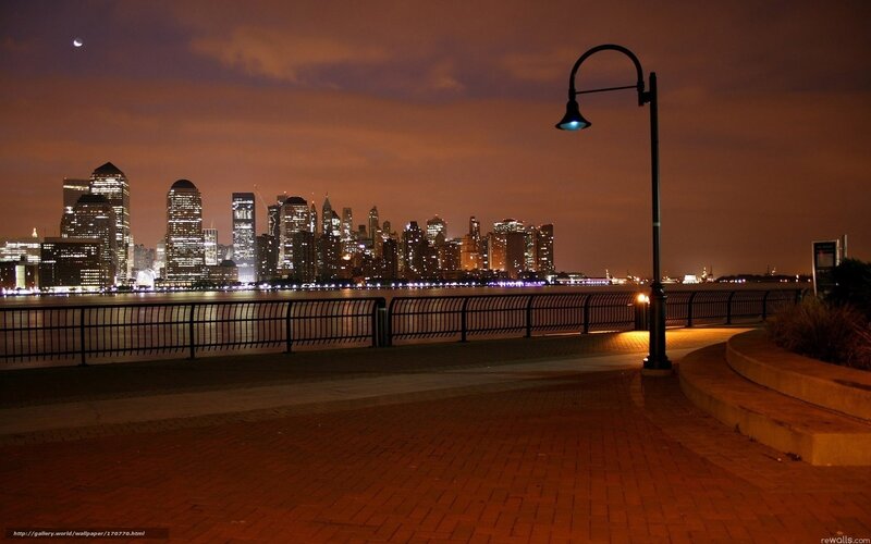 City Skyline at Night — Orange, Calm
