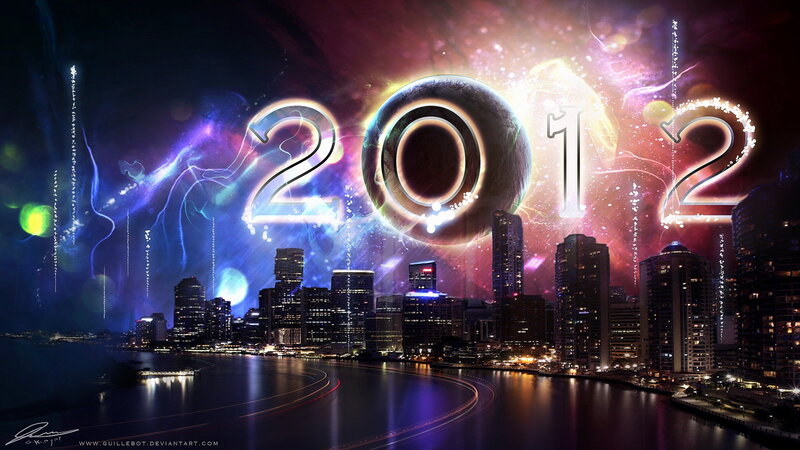 City Skyline at Night — Purple, Celebratory
