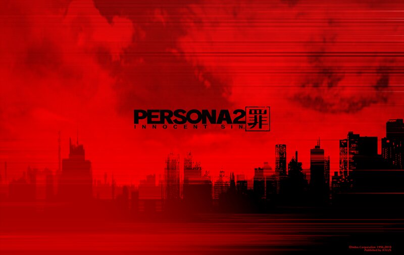 City Skyline at Night — Red, Dramatic, Digital Art, Text