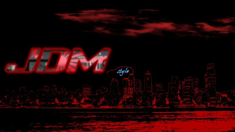 City Skyline at Night — Red, Dramatic, Digital Art, Water